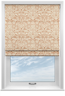 William Morris At Home Sunflower, Madder - Twist&Fit Roman Blind